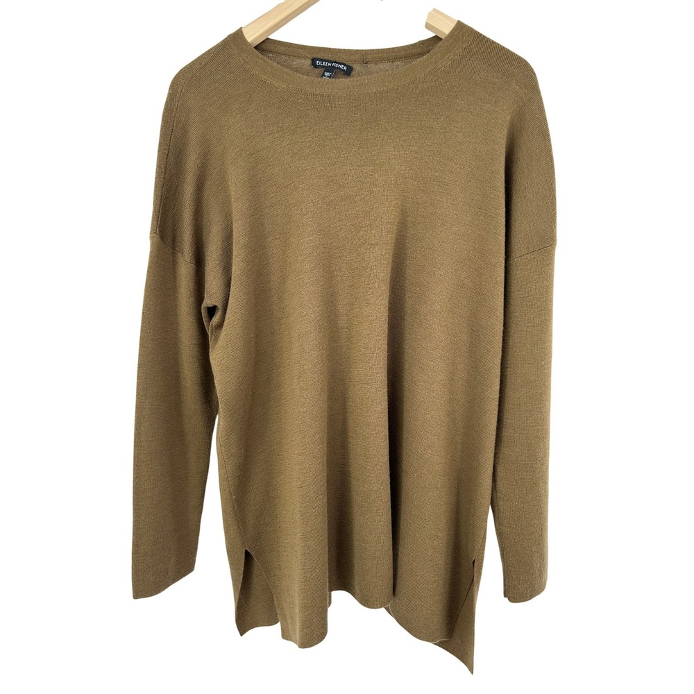 Eileen Fisher Womens Small Crewneck Sweater Minimalist